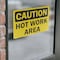 Signmission Hot Surface Sign, 3.5 in H x 5 in W, Vinyl Decal, Hot Work Area OS-2PACK-CS-D-35-L-19189 - alternate 3